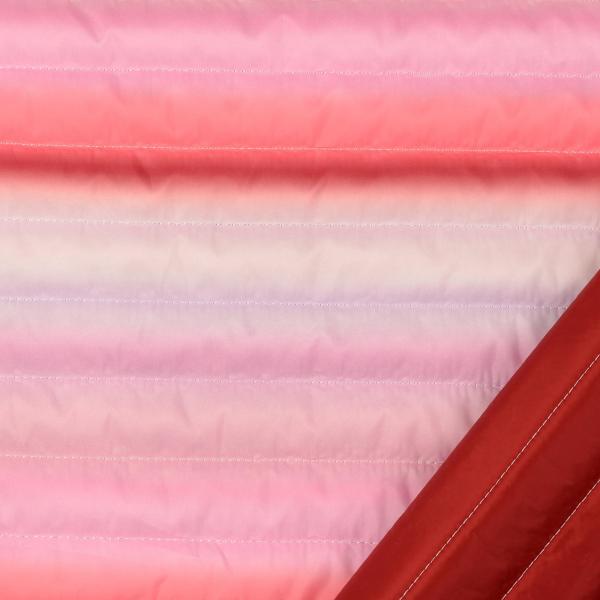 Steppstoff Farbverlauf Rose-Pink-Lachs